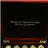 Image 3 : 1132 _ 1932-64 One-a-Year Set of Brilliant Uncirculated Washington Quarters in a felt-lined Cherrywo