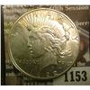 Image 1 : 1153 _ 1922 S U.S. Peace Silver Dollar. AU-BU.