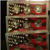 Image 2 : 1165 _ Complete 1999-2009 S Silver Proof State Quarter Sets in original plastic cases and a Cherry W