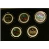 Image 2 : 1176 _ 2006 Colorized Statehood Five-Piece Quarter Set in a fancy holder and special box. Each coin 