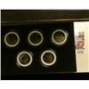 Image 1 : 1178 _ 2008 Colorized Statehood Five-Piece Quarter Set in a fancy holder and special box. Each coin 