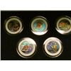 Image 2 : 1178 _ 2008 Colorized Statehood Five-Piece Quarter Set in a fancy holder and special box. Each coin 