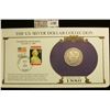 Image 1 : 1192 _ 1880 P Morgan Silver Dollar in a special protected cover with post marked commemorative cover