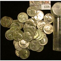 1229 _ (38) Washington Quarters dating in the Bicentennial years up to about 1982 D. Most are high g