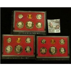 1237 _ 1980 S, 81 S, & 82 S Proof Sets. All original as issued. CDN bid is $11.75..