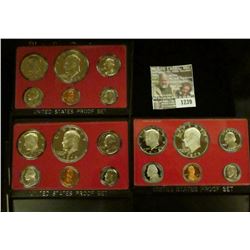 1239 _ 1973 S, 74 S, & 78 S Proof Sets. All original as issued. CDN bid is $19.25..