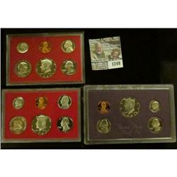 1249 _ 1981 S, 82 S & 86 S U.S. Proof Sets. All original as issued. Coin Dealer Newsletter Bid Price