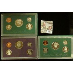 1253 _ 1986 S, 95 S, & 98 S U.S. Proof Sets. All original as issued. Coin Dealer Newsletter Bid Pric