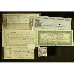1257 _ Oct. 24, 1857 Check drawn on "Tanner' Bank" for $200" Catskill; "Bank of Prophetstown, Illino