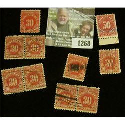 1268 _ Pack of (10) higher value Postage Due Stamps.