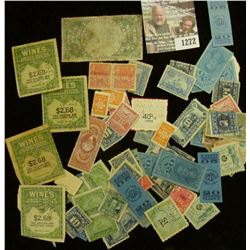 1272 _ Pack of over (70) miscellaneous stamps, tax and etc. Many over 100 years old.