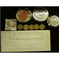 1291 _ 1902 Bill for Gas "The Brooklym Union Gas Company, Dr….Williamsburgh Branch"; (3) different m