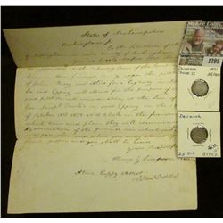 1295 _ October 1, 1838 Letter to Select Men inviting them to attend a surveying related to building 