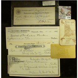 1296 _ 1892 Receipt "Rochester, N.H." issued and signed by "Stephen E. Rool, M.D."; 1916 Check "Farm