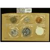 Image 2 : 1331 _ 1960 P Large Date U.S. Proof Set in original flat pack and cellophane as issued. (5 pcs.).