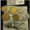 Image 1 : 1343 _ Six-Piece Type Set of South Africa Coins.