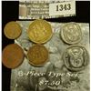 Image 2 : 1343 _ Six-Piece Type Set of South Africa Coins.