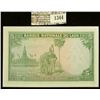 Image 2 : 1344 _ National Bank of Laos Five Kip note depicting an Elephant with rider. Crisp Uncirculated.