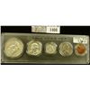 Image 1 : 1400 _ 1955 Year Set of U.S. Coins, Brilliant Uncirculated to EF, and stored in a Snaptight Case.