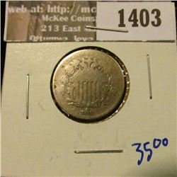 1403 _ 1868 Shield Nickel