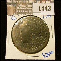 1443 _ Key Date 1893 Carson City Morrgan Silver Dollar.  Only 677,000 minted