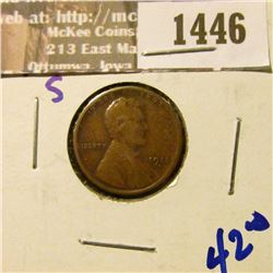 1446 _ 1911-S Semi Key Date Wheat Cent