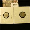 Image 2 : 1450 _ Newfoundland 1929  and 1942-C Silver 5 Cent Pieces