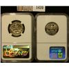 Image 2 : 1470 _ 1968-S Washington Quarter Graded Proof 67 Cameo By NGC and 1992-S Proof Washington Quarter Gr