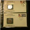 Image 9 : 1495 _ "The Eisenhower U.S. Dollar Coin Collection", by Postal Commemorative Society, all stamped, p