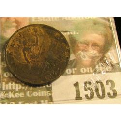 1503 _ 1863 Great Britain Farthing, Key Date with a low mintage, EF