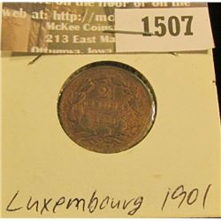 1507 _ 1901 Luxembourg 2 1/2 Centimes, EF.