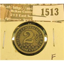 1513 _ 1907 Republic of Panama 2 1/2 Centesimos. Fine.