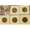 Image 2 : 1532 _ 1910P, 11P, 12P, 13P, & 14P Lincoln Cents.