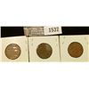 Image 2 : 1537 _ 1920 P, D, & S Lincoln Cents grading very good to extra Fine.