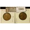 Image 1 : 1541 _ 1928 P & D U.S. Wheat back Lincoln Cents. Both EF.