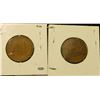 Image 2 : 1541 _ 1928 P & D U.S. Wheat back Lincoln Cents. Both EF.