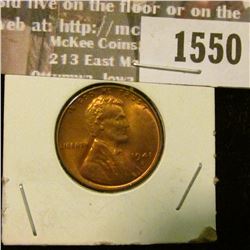 1550 _ 1941 D U.S. Lincoln Cent, Red Uncirculated.