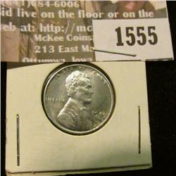 1555 _ 1943 P World War II Steel Cent, Gem BU.