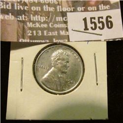 1556 _ 1943 D World War II Steel Cent, Gem BU.