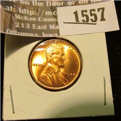 1557 _ 1944 P Shell-case copper U.S. Lincoln Cent, Brilliant Uncirculated.