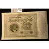 Image 1 : 1582 _ 1923 Germany 100,000 Mark Bank Note, Uncirculated.