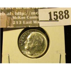 1588 _ 1953 P Roosevelt Dime, Brilliant Uncirculated.