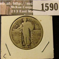 1590 _ 1925 P Standing Liberty Quarter.