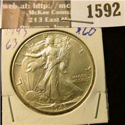 1592 _ 1943 P Walking Liberty Half Dollar,