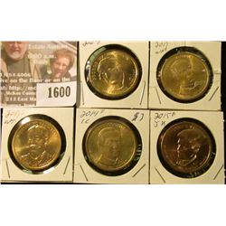 1600 _ 2013 P William McKinley BU; 2013 D William Howard Taft BU; 2014 D Calvin Coolidge BU; & 2015 