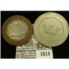 Image 1 : 1614 _ 50 mm  Castle Wall Rev. 100 Frs. Gaming Token & Limited Edition Ten Dollar Gaming Token, Stat