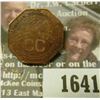 Image 2 : 1641 _ Consolidation Coal Co., 1 Monongah Store, Payable in Merchandise Only, CC, 8-Sided Copper Tok