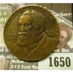 1650 _ 1831-1931 Cyrus McCormick Medal,Centennial of the Reaper.