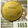 Image 1 : 1653 _ Get in the Gold Mood, Gunther Premium Dry Beer, Good Luck Token.