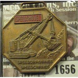 1656 _ Manitowoc Engineering Works, Manitowac Speed Cranes. Watch Fob.